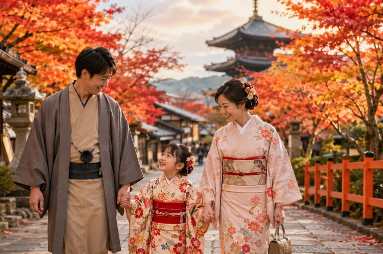 秋の京都を家族で楽しむ